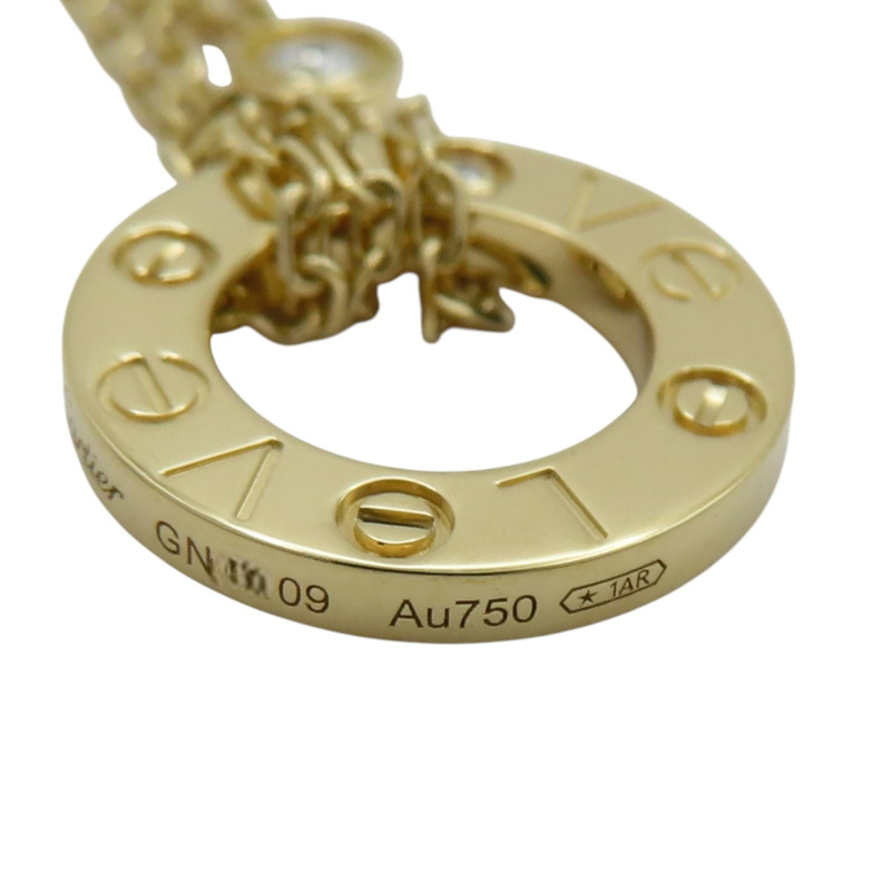 18K黃金 單鑽 Love 手鍊【Cartier 卡地亞】 B6038300-7