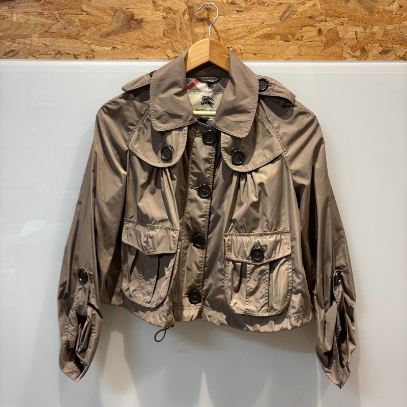 【美收精品】BURBERRY茶色短版外套 4-953-0