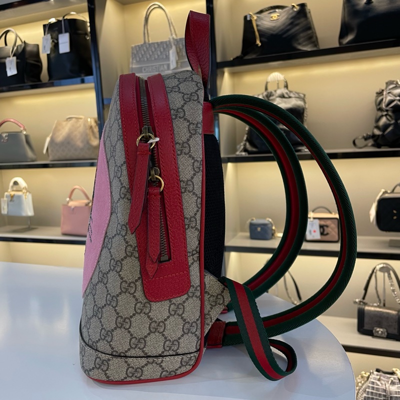 Gucci波士顿梗犬刺绣双肩包-1