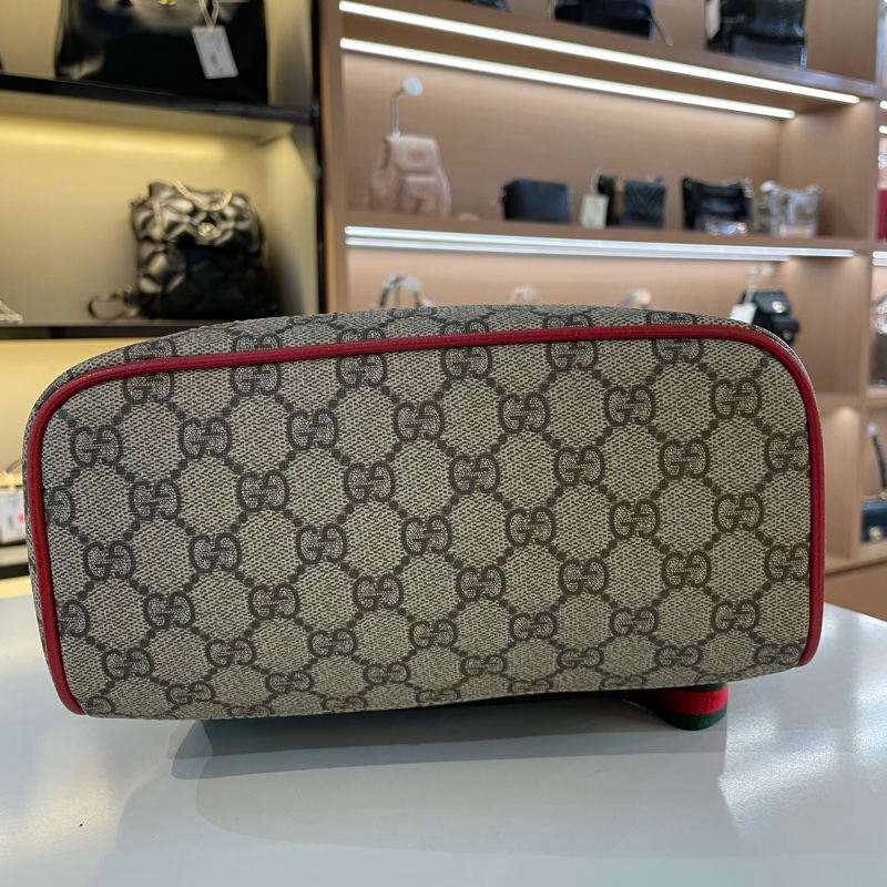Gucci波士顿梗犬刺绣双肩包-5