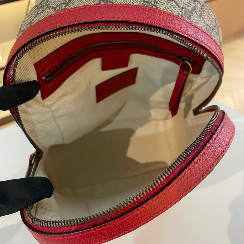 Gucci波士顿梗犬刺绣双肩包-10