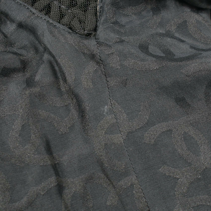 香奈兒鏤空邊飾皮革牛仔褲 P57938C00280 羊皮黑色二手女裝-6