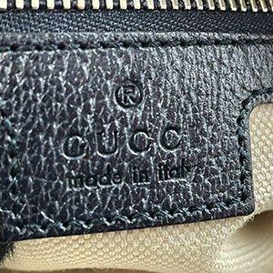 ＊奢華大道國際精品＊【G1815】GUCCI深藍色牛皮/PVC 1955馬銜鐵相機包 645454-9