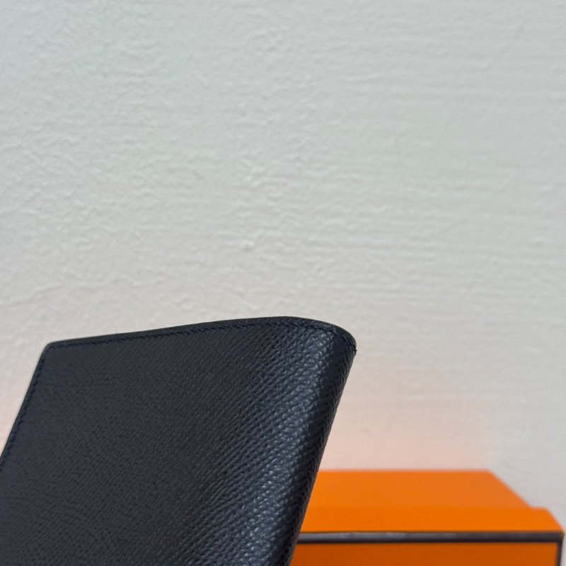 Hermes Bearn 黑銀長夾 D刻-16