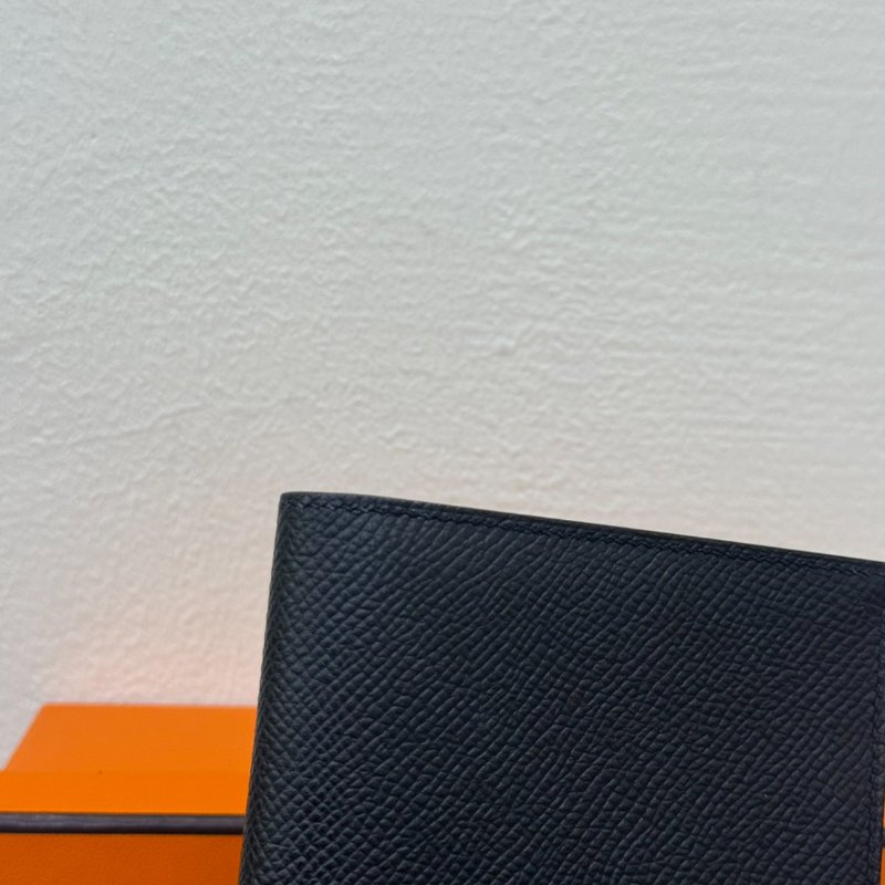 Hermes Bearn 黑銀長夾 D刻-18