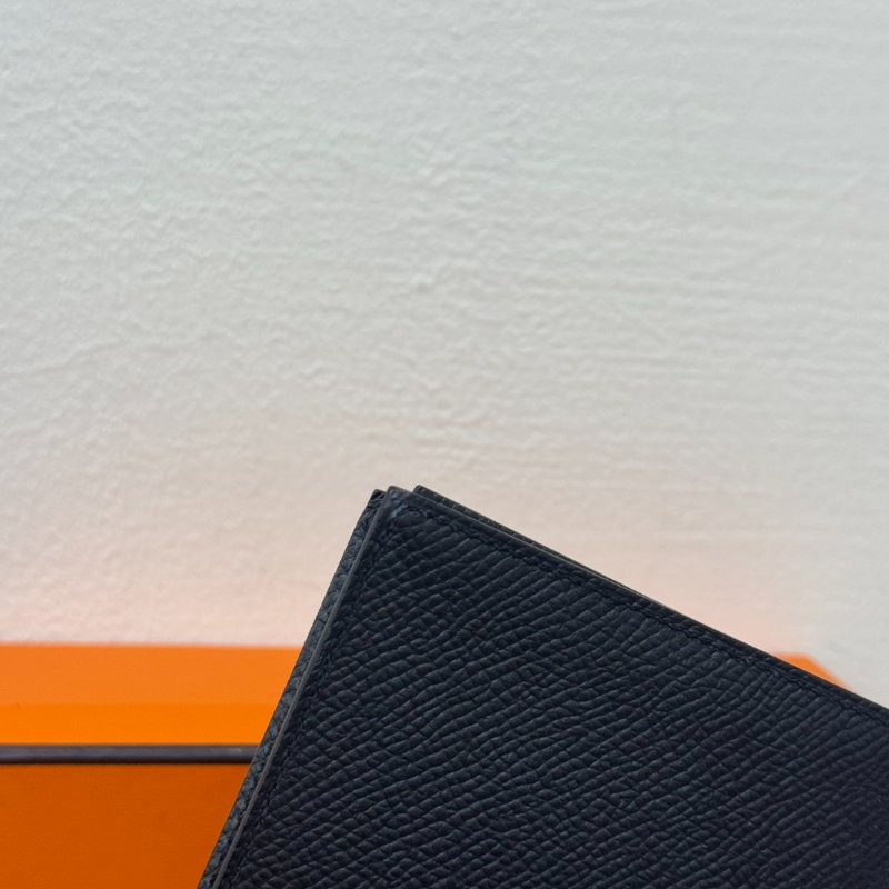 Hermes Bearn 黑銀長夾 D刻-20