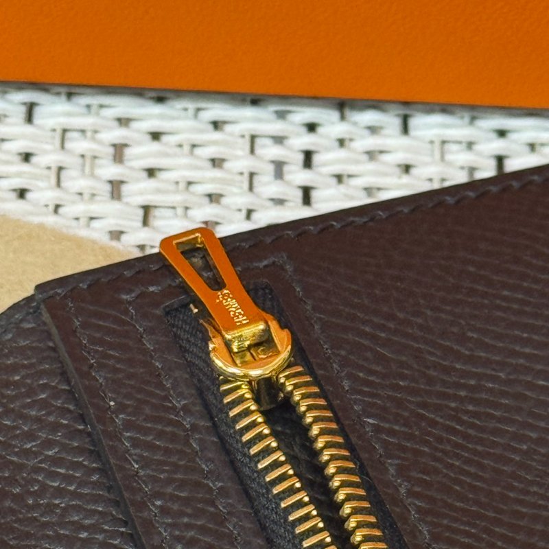 Hermes Bearn 黑銀長夾 D刻-21