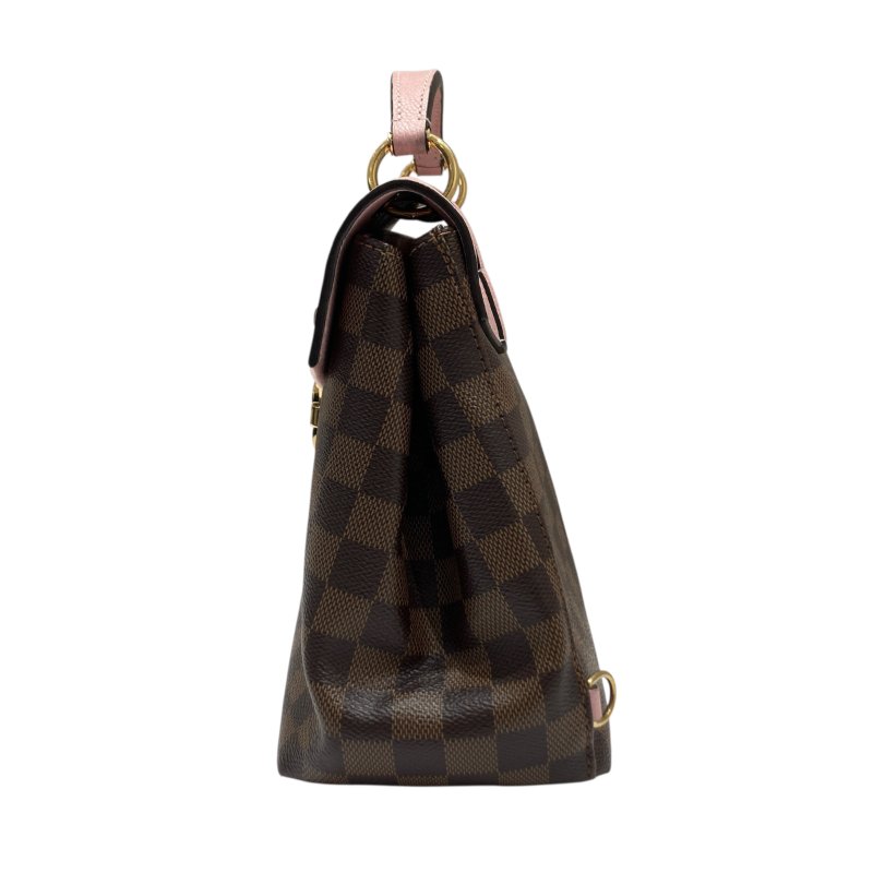 LOUIS VUITTON 路易威登 N42259 CLAPTON BACKPACK PVC帆布 老花 後背包 側背包 棕色/粉紅-4