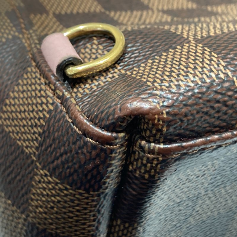 LOUIS VUITTON 路易威登 N42259 CLAPTON BACKPACK PVC帆布 老花 後背包 側背包 棕色/粉紅-11