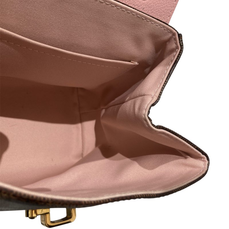 LOUIS VUITTON 路易威登 N42259 CLAPTON BACKPACK PVC帆布 老花 後背包 側背包 棕色/粉紅-13