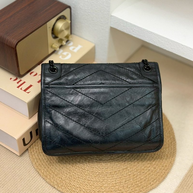 (全黑鐵標!稀有!更帥氣😎)🏷YSL 聖羅蘭.Niki Baby 新款D扣 So Black-1