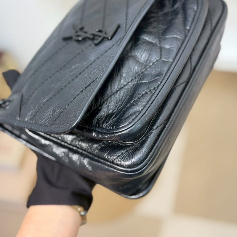 (全黑鐵標!稀有!更帥氣😎)🏷YSL 聖羅蘭.Niki Baby 新款D扣 So Black-4