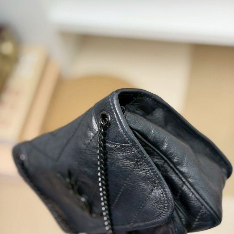 (全黑鐵標!稀有!更帥氣😎)🏷YSL 聖羅蘭.Niki Baby 新款D扣 So Black-9