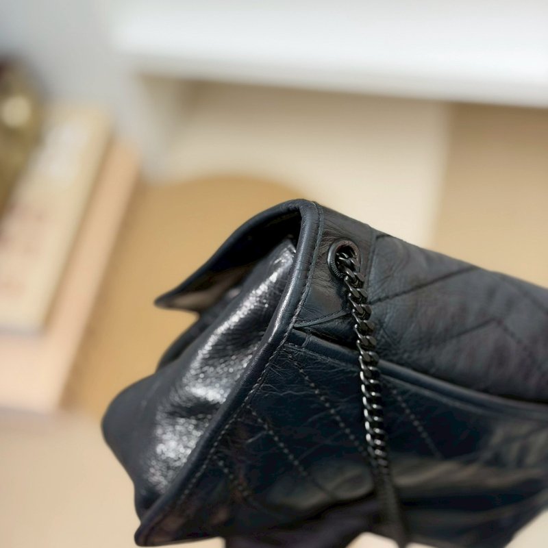 (全黑鐵標!稀有!更帥氣😎)🏷YSL 聖羅蘭.Niki Baby 新款D扣 So Black-10
