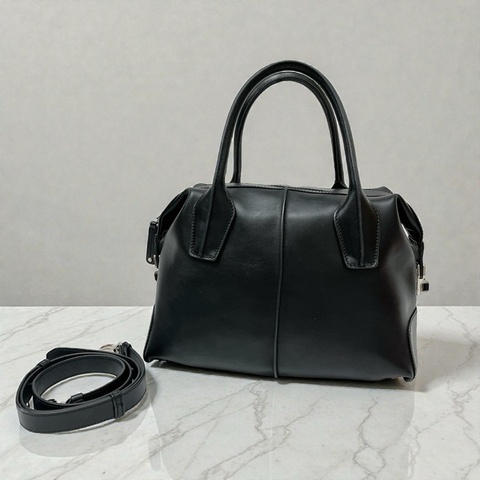 莉亞精品♡ Tods 黑皮革兩用包