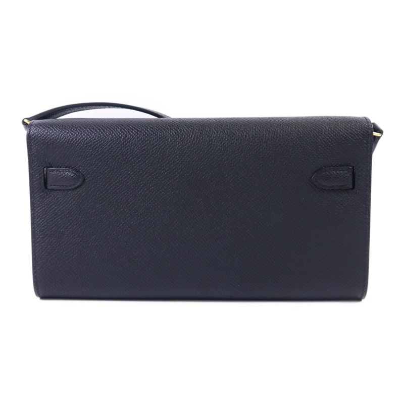 HERMES Epsom皮革Kelly To Go金扣肩背袋Noir-2