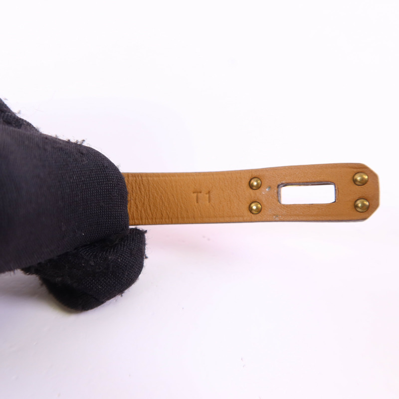 HERMES Swift皮革Mini Kelly Double Tour Bracelet金扣手鐲-9