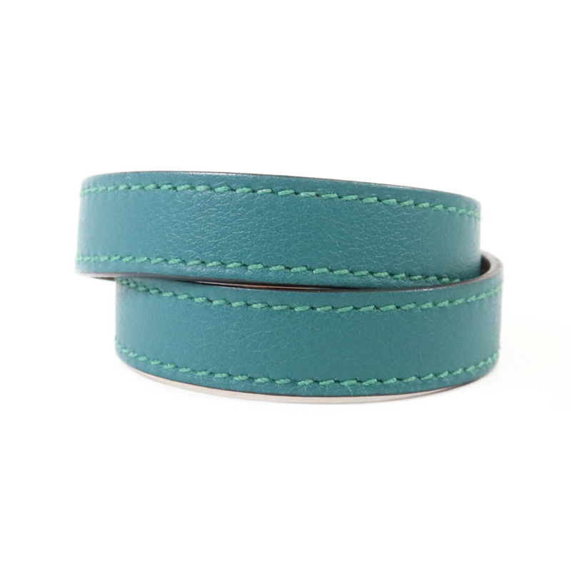 HERMES Swift皮革Kelly Double Tour Bracelet金扣手鐲-2