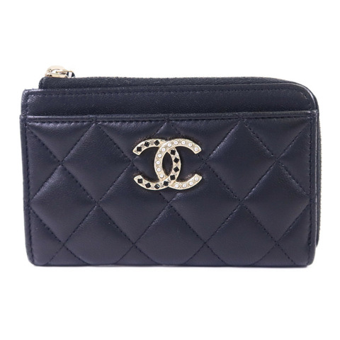 CHANEL 羊皮皮革Card Case金扣卡片套