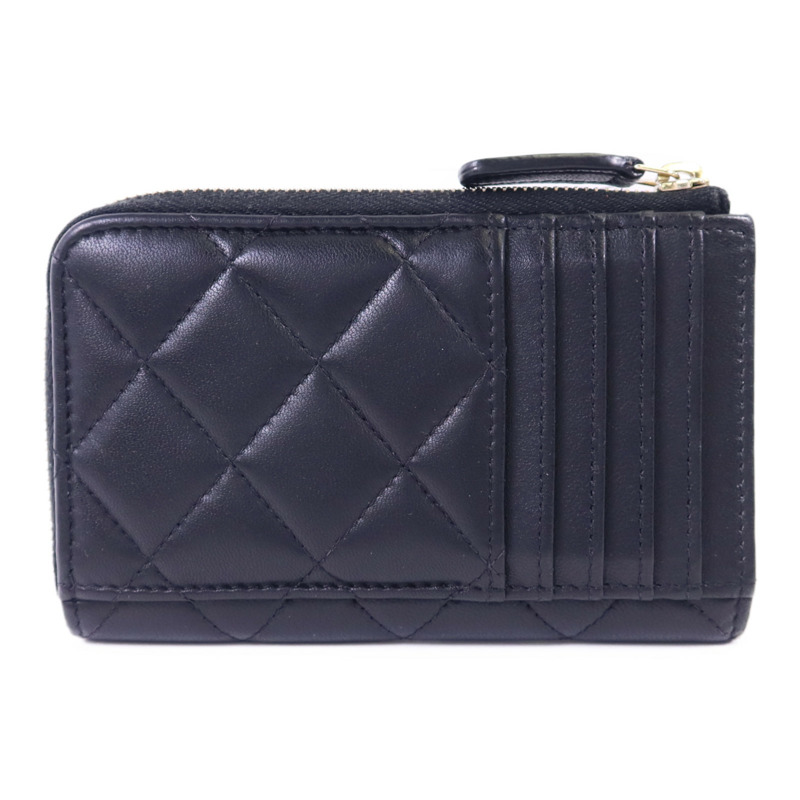 CHANEL 羊皮皮革Card Case金扣卡片套-1