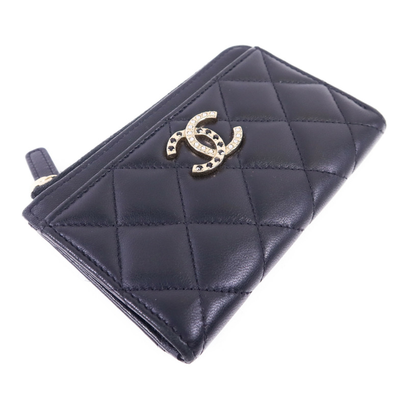 CHANEL 羊皮皮革Card Case金扣卡片套-2