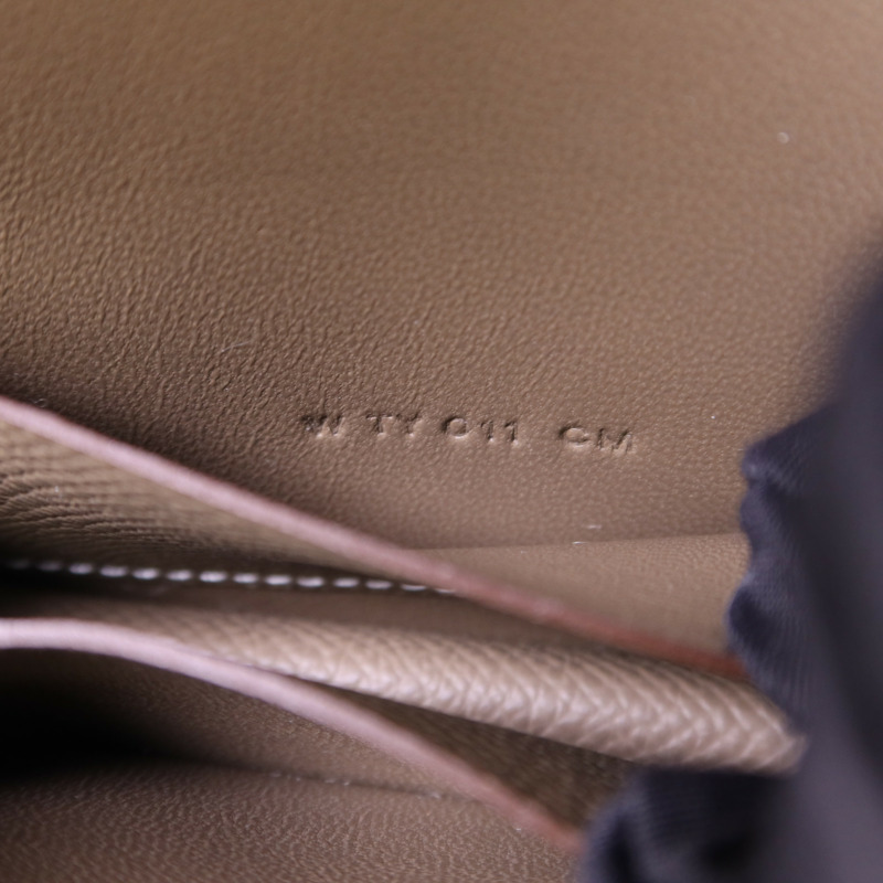 HERMES Epsom皮革Constance Slim金扣錢包Etoupe-6