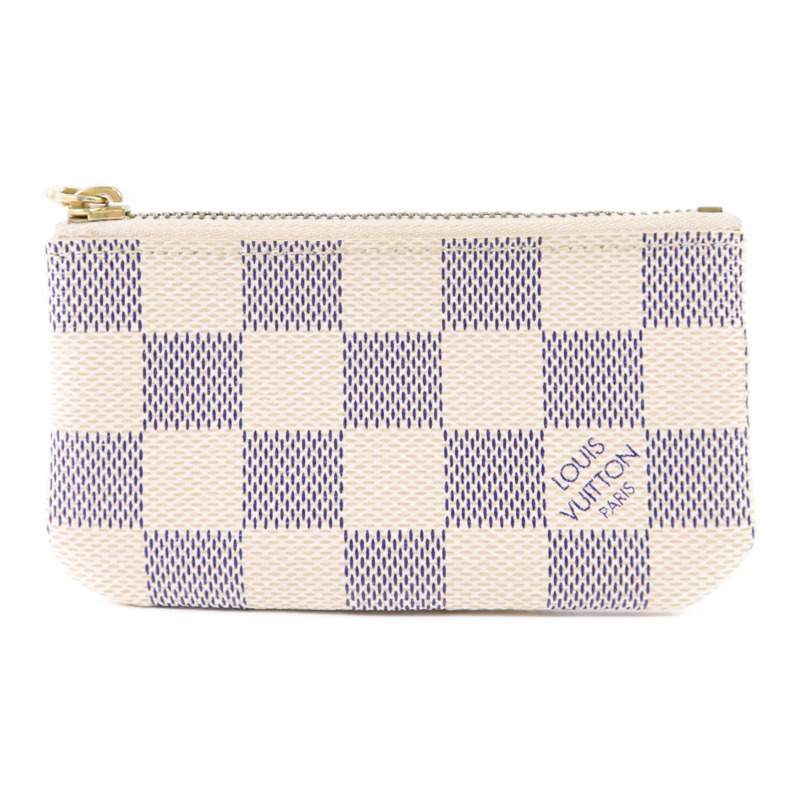 LOUIS VUITTON Damier Azur Pochette Cle金扣零錢包-0