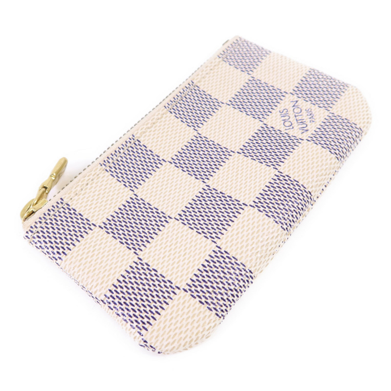 LOUIS VUITTON Damier Azur Pochette Cle金扣零錢包-2