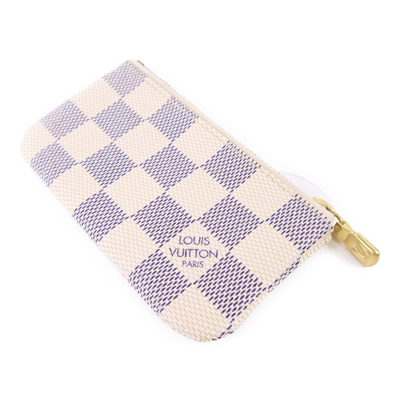 LOUIS VUITTON Damier Azur Pochette Cle金扣零錢包-3