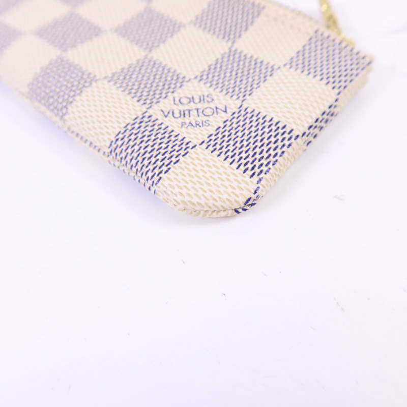 LOUIS VUITTON Damier Azur Pochette Cle金扣零錢包-9
