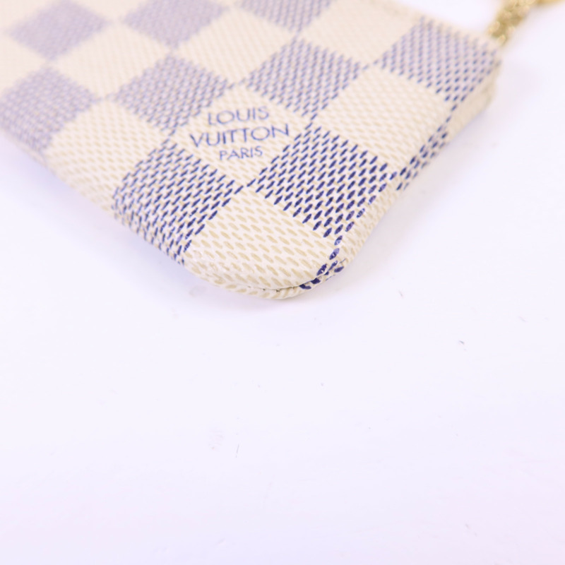 LOUIS VUITTON Damier Azur Pochette Cle金扣零錢包-11