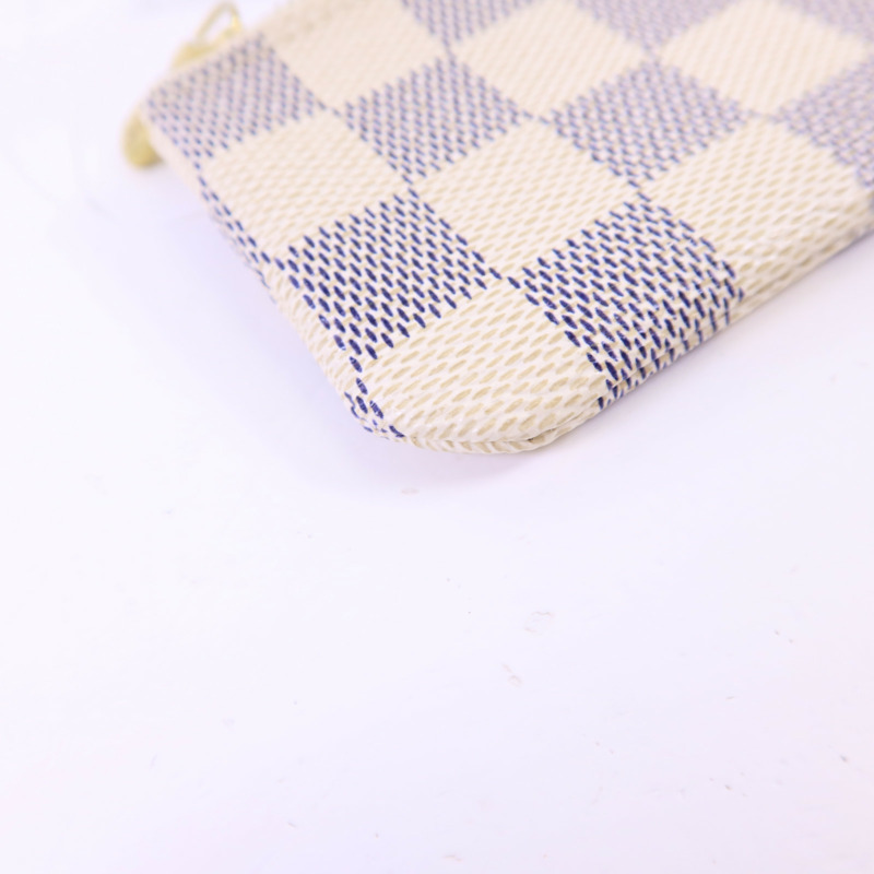 LOUIS VUITTON Damier Azur Pochette Cle金扣零錢包-12