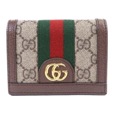 GUCCI 塗層帆布Ophidia Case Wallet金扣錢包
