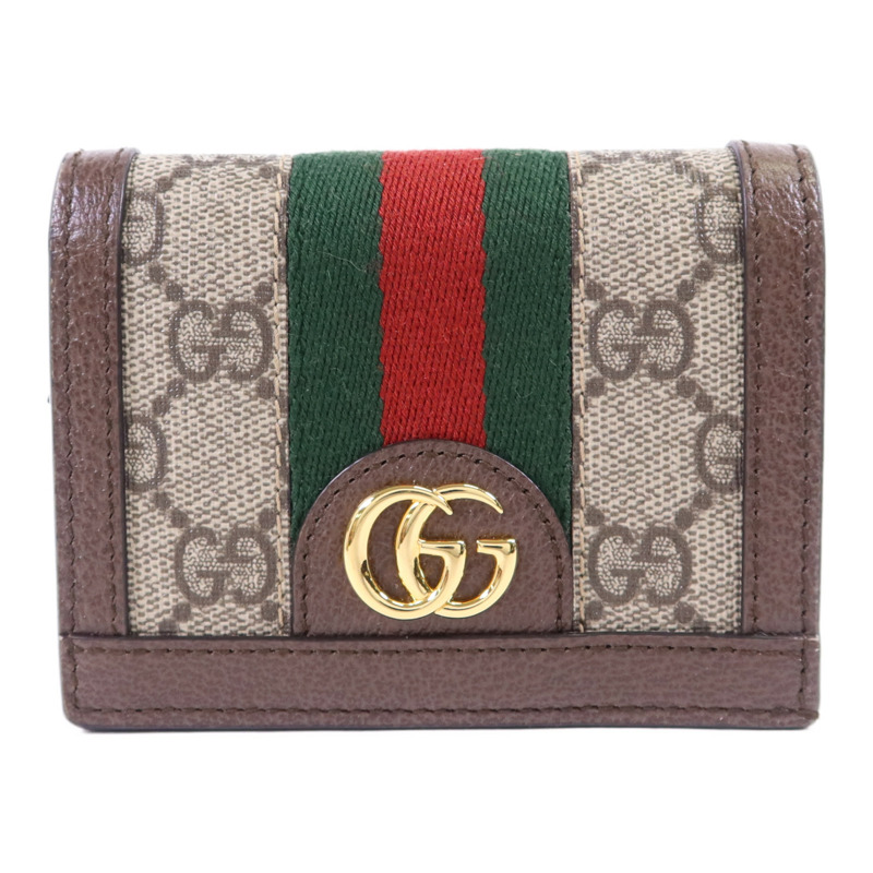 GUCCI 塗層帆布Ophidia Case Wallet金扣錢包-0