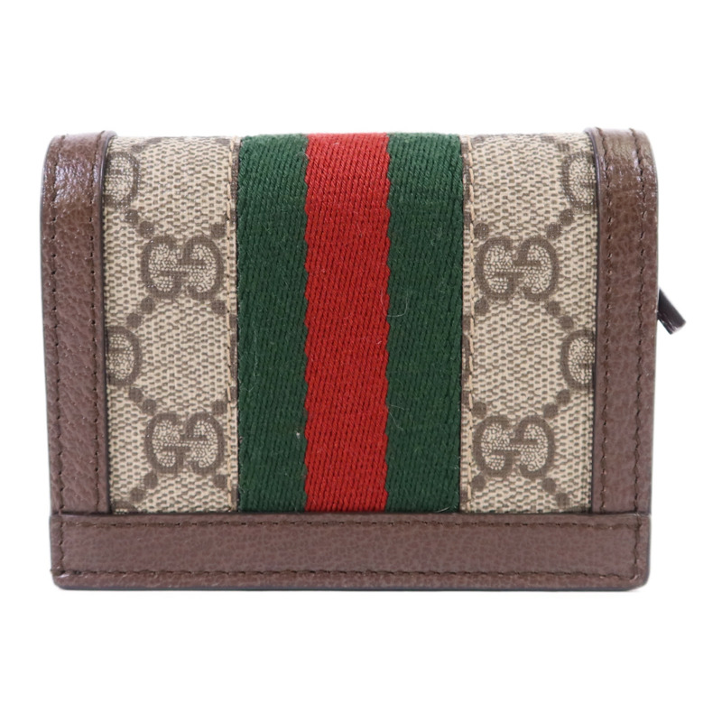 GUCCI 塗層帆布Ophidia Case Wallet金扣錢包-1