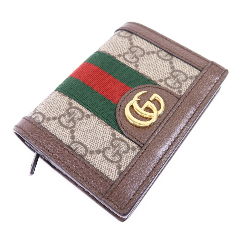 GUCCI 塗層帆布Ophidia Case Wallet金扣錢包-2