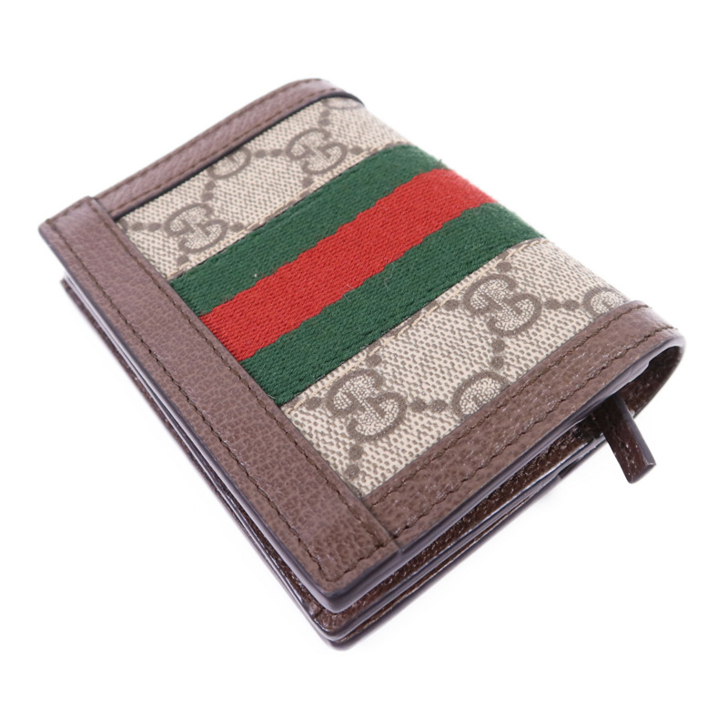GUCCI 塗層帆布Ophidia Case Wallet金扣錢包-3