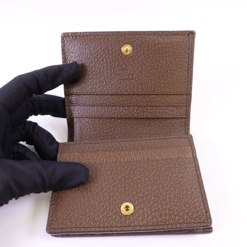 GUCCI 塗層帆布Ophidia Case Wallet金扣錢包-4