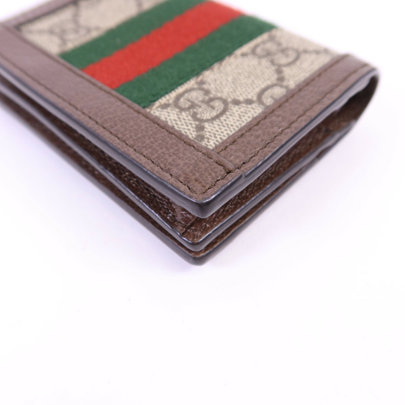 GUCCI 塗層帆布Ophidia Case Wallet金扣錢包-12