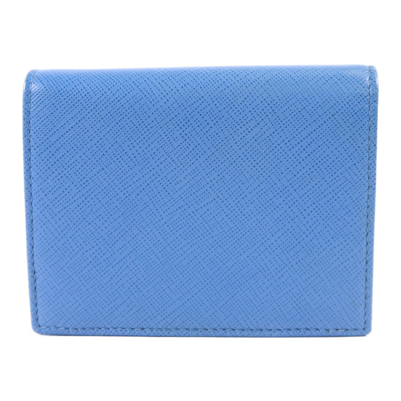 PRADA 牛皮皮革Wallet金扣錢包-1