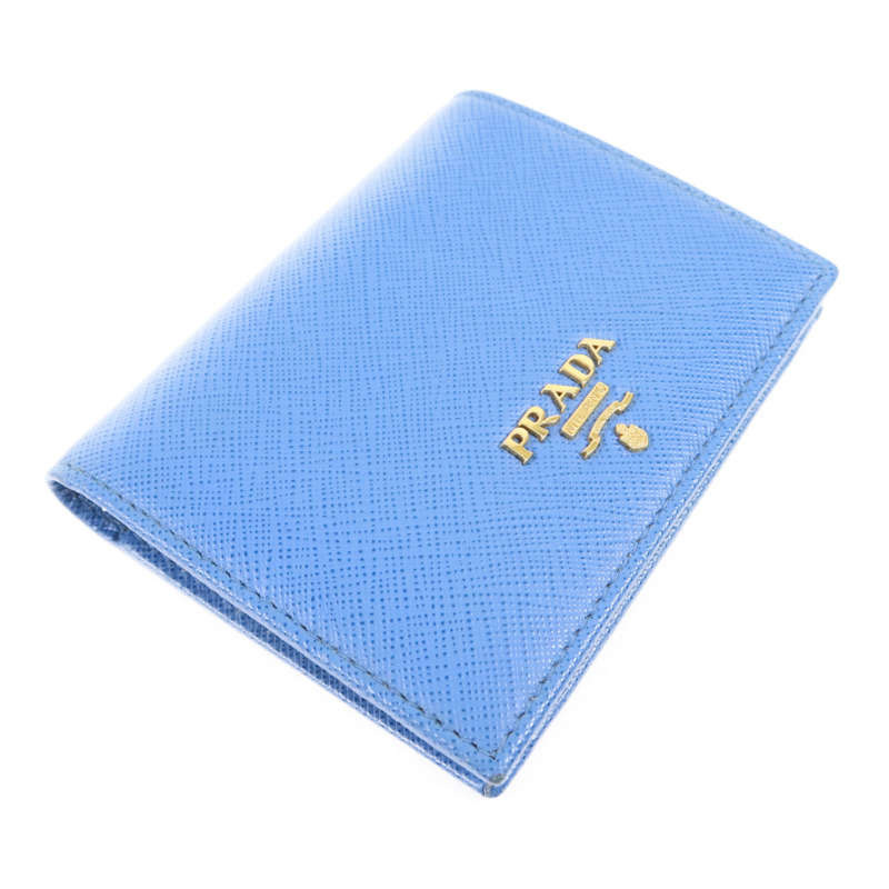 PRADA 牛皮皮革Wallet金扣錢包-2