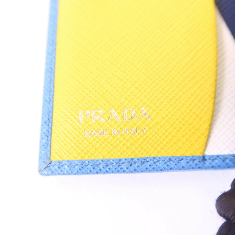 PRADA 牛皮皮革Wallet金扣錢包-7