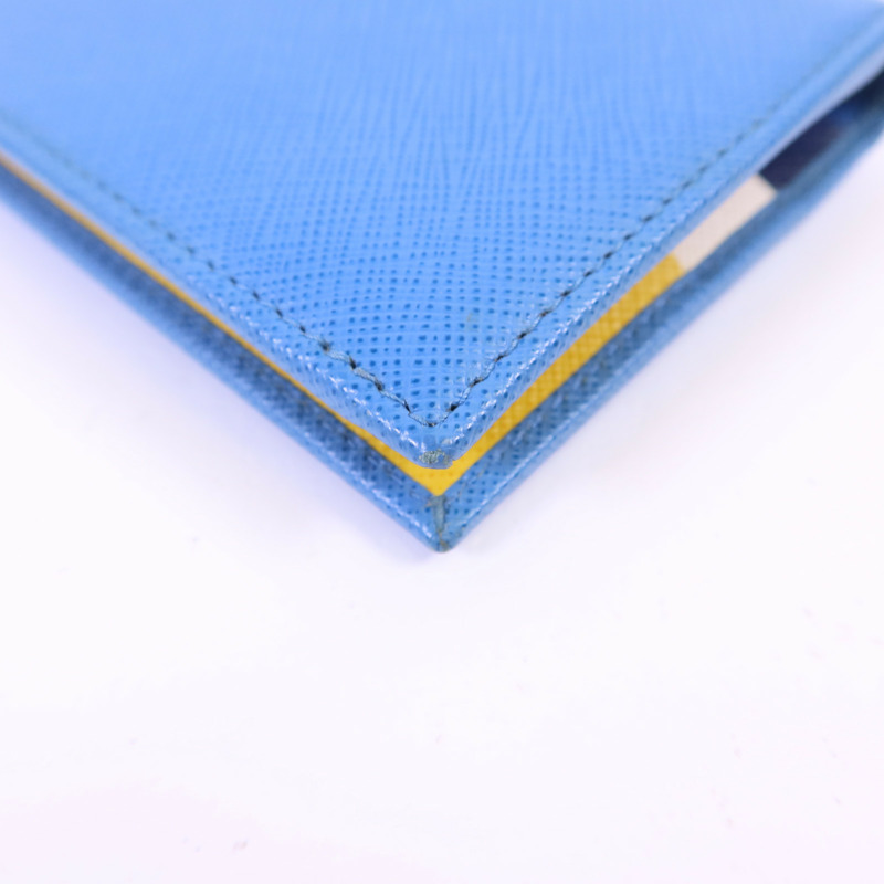 PRADA 牛皮皮革Wallet金扣錢包-12