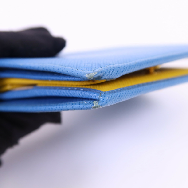 PRADA 牛皮皮革Wallet金扣錢包-15