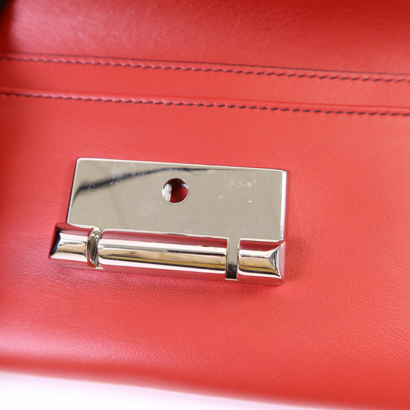 PRADA 牛皮皮革Clutch銀扣手拿包-6