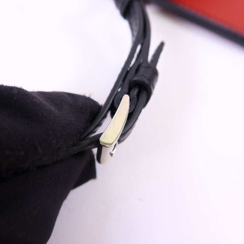 PRADA 牛皮皮革Clutch銀扣手拿包-8