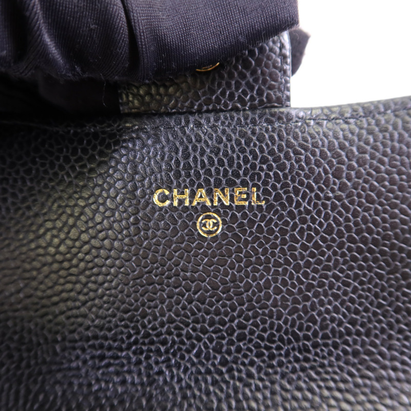 CHANEL 牛皮皮革Classic Long Flap Wallet金扣長錢包-5