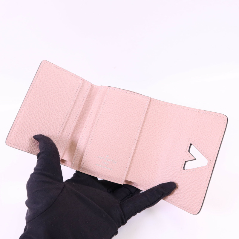 LOUIS VUITTON Epi Twist Compact XS Wallet銀扣錢包-4