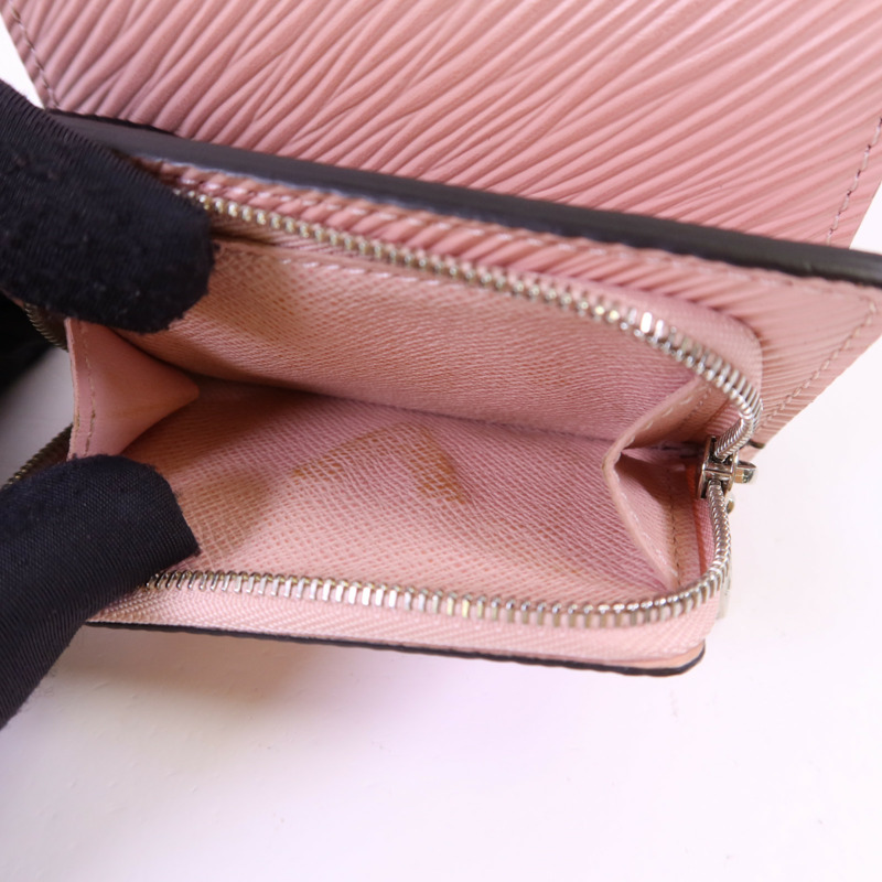 LOUIS VUITTON Epi Twist Compact XS Wallet銀扣錢包-5