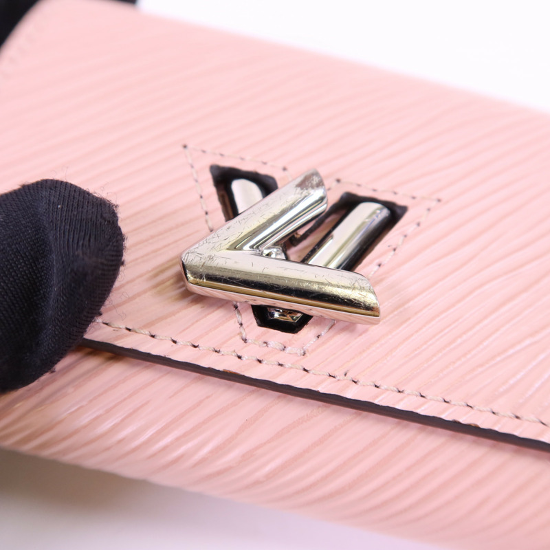 LOUIS VUITTON Epi Twist Compact XS Wallet銀扣錢包-16